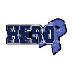 Alternative view of Hero Awareness acrylic blank (3 inch)