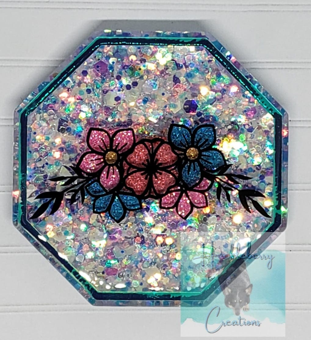 Hexagon Acrylic Blank- Sticker- UV DTF (2 inch) NO HOLE - Image 3