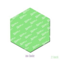 Alternative view of Hexagon – Acrylic Badge Reel Blank (2") No Hole | Optional Sticker or UV DTF