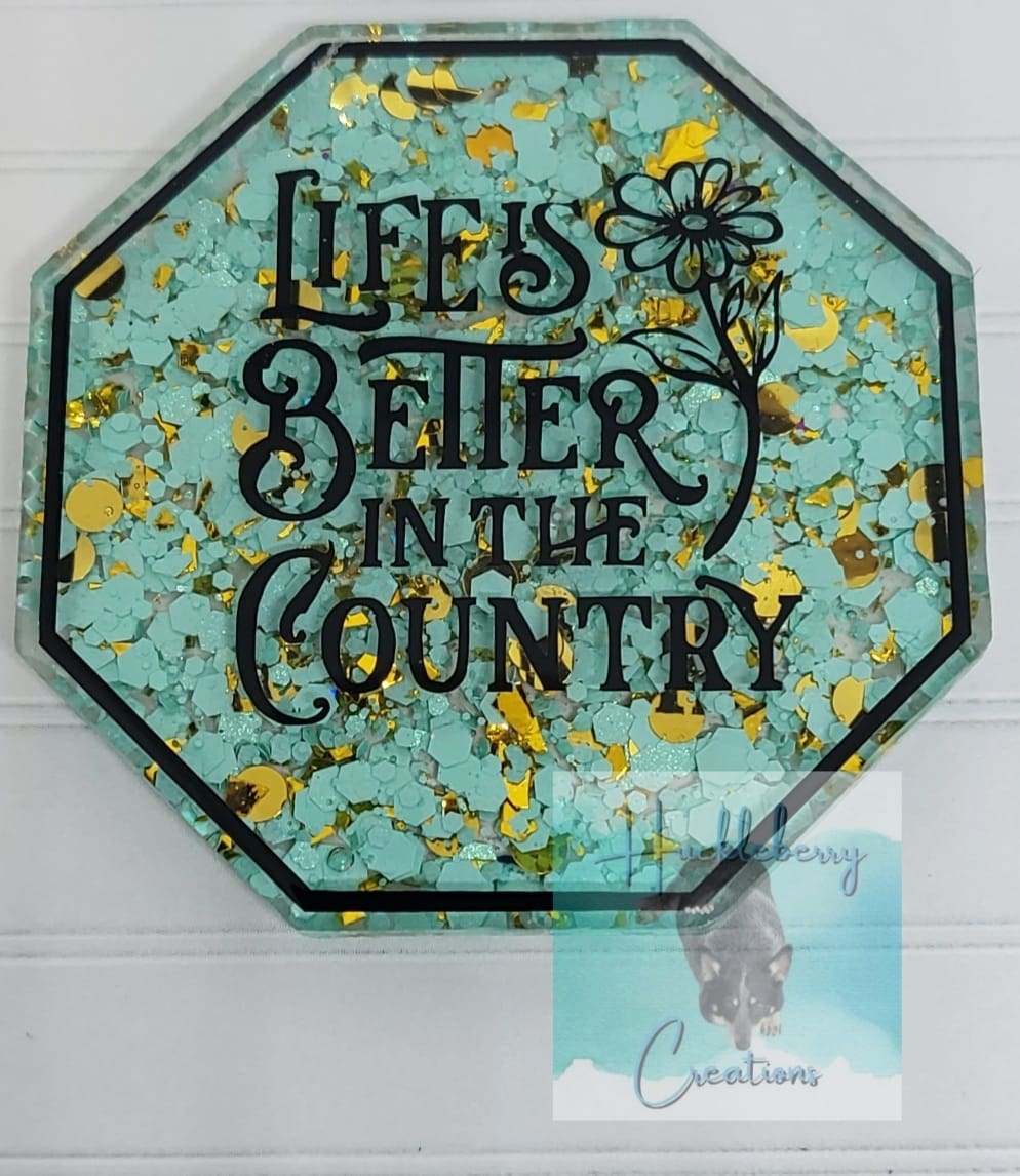 Hexagon Acrylic Blank- Sticker- UV DTF (2 inch) NO HOLE - Image 5