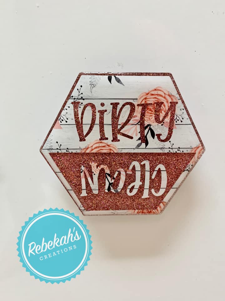 Hexagon Acrylic Blank- Sticker- UV DTF (2 inch) NO HOLE - Image 6