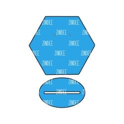 Alternative view of Hexagon Earring Display