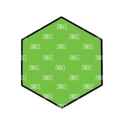 Hexagon – Acrylic Keychain Blank (3") | Optional Sticker or UV DTF