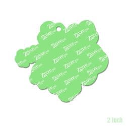 Alternative view of Hibiscus Flower – Acrylic Keychain Blank (2") | Optional Sticker or UV DTF