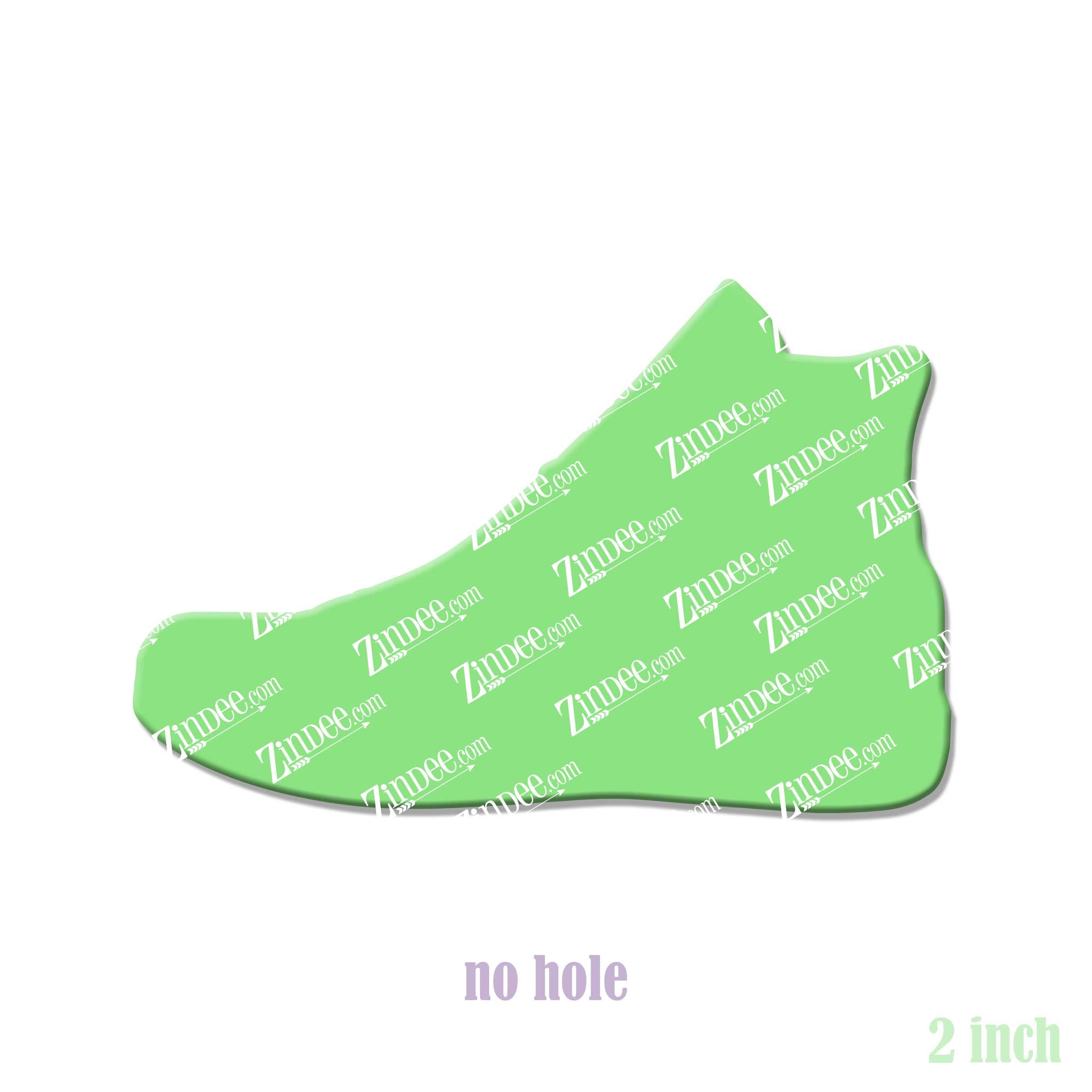 Alternative view of High Top Shoe Acrylic Blank- Sticker- UV DTF (2 inch) NO HOLE