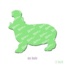 Hippo acrylic blank (2 inch) NO HOLE (5 piece minimum)