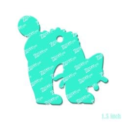 Alternative view of Hissing Cat Acrylic Blank- Sticker- UV DTF (1.5 inch)