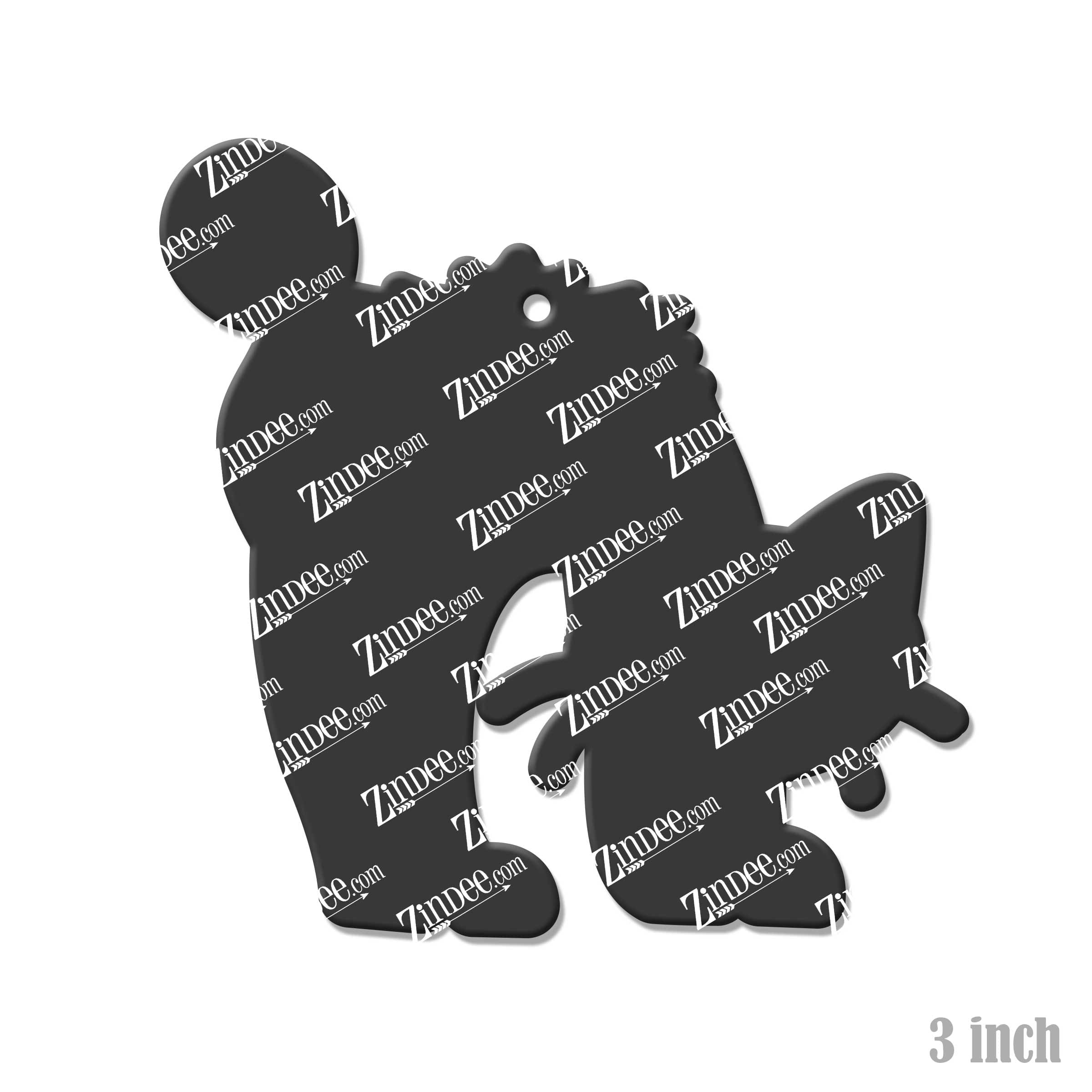 Hissing Cat Acrylic Blank- Sticker- UV DTF (3 inch) - Image 2