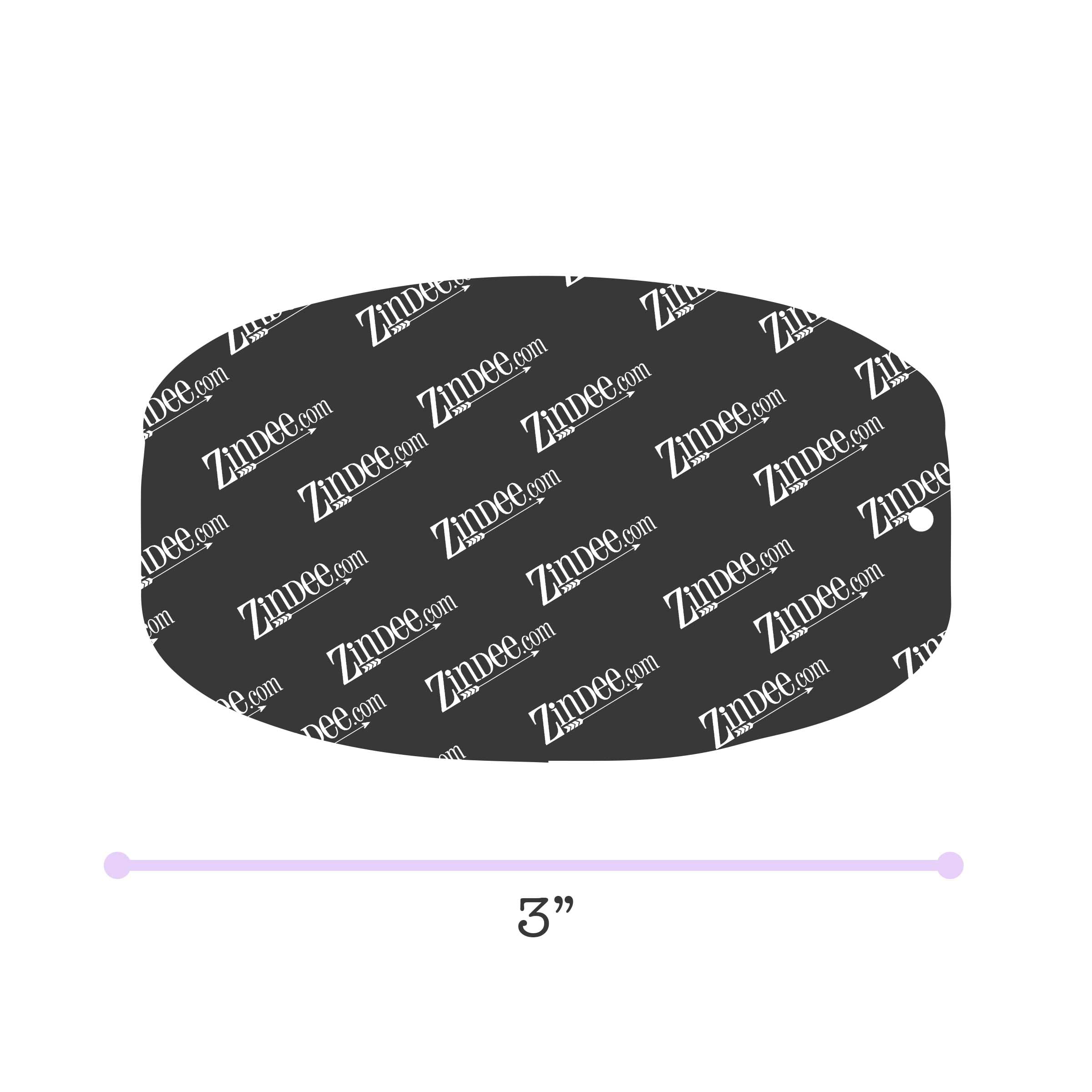 Alternative view of Hockey Puck Acrylic Blank- Sticker- UV DTF (3 inch)