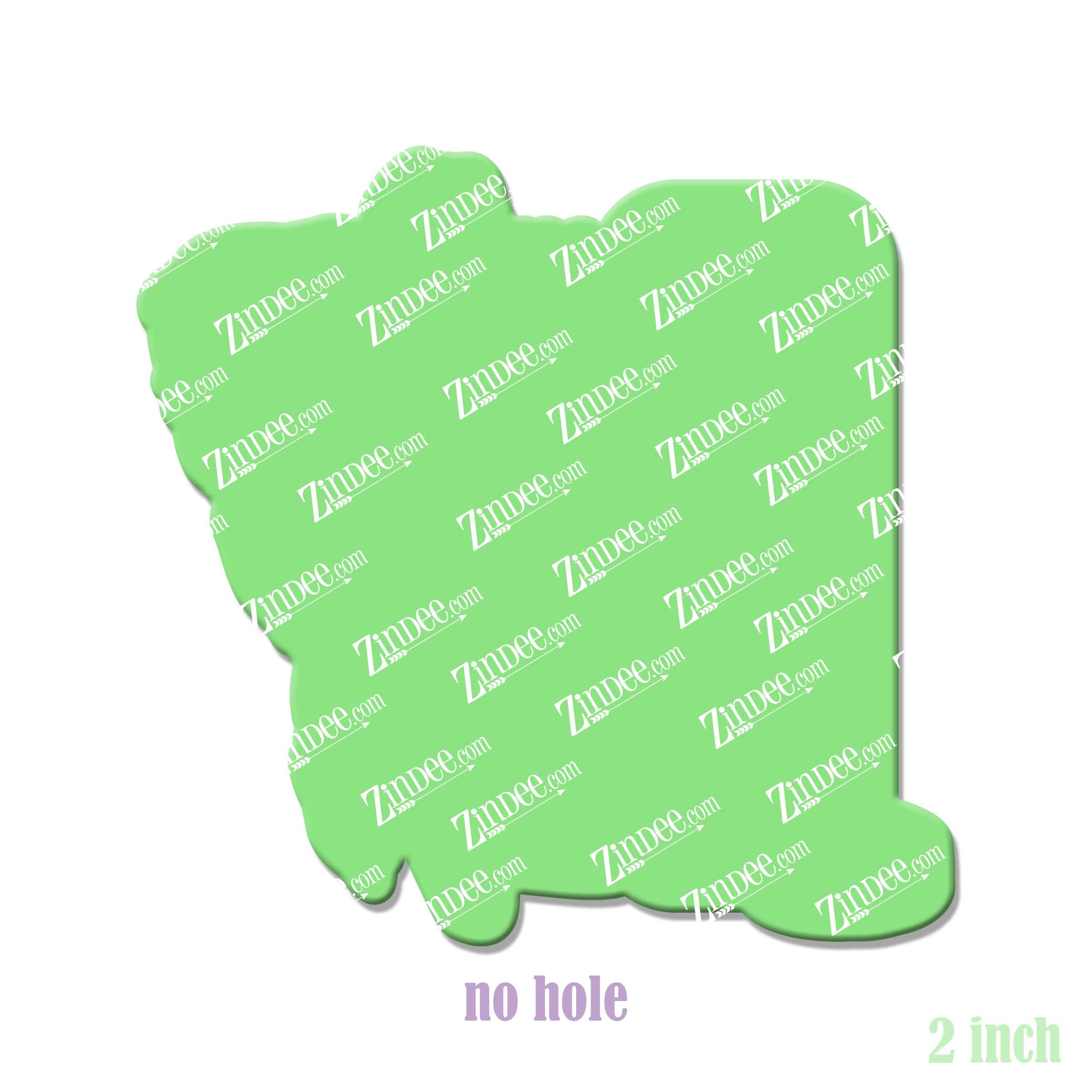 Alternative view of Hockey Tag Acrylic Blank- Sticker- UV DTF (2 inch) NO HOLE