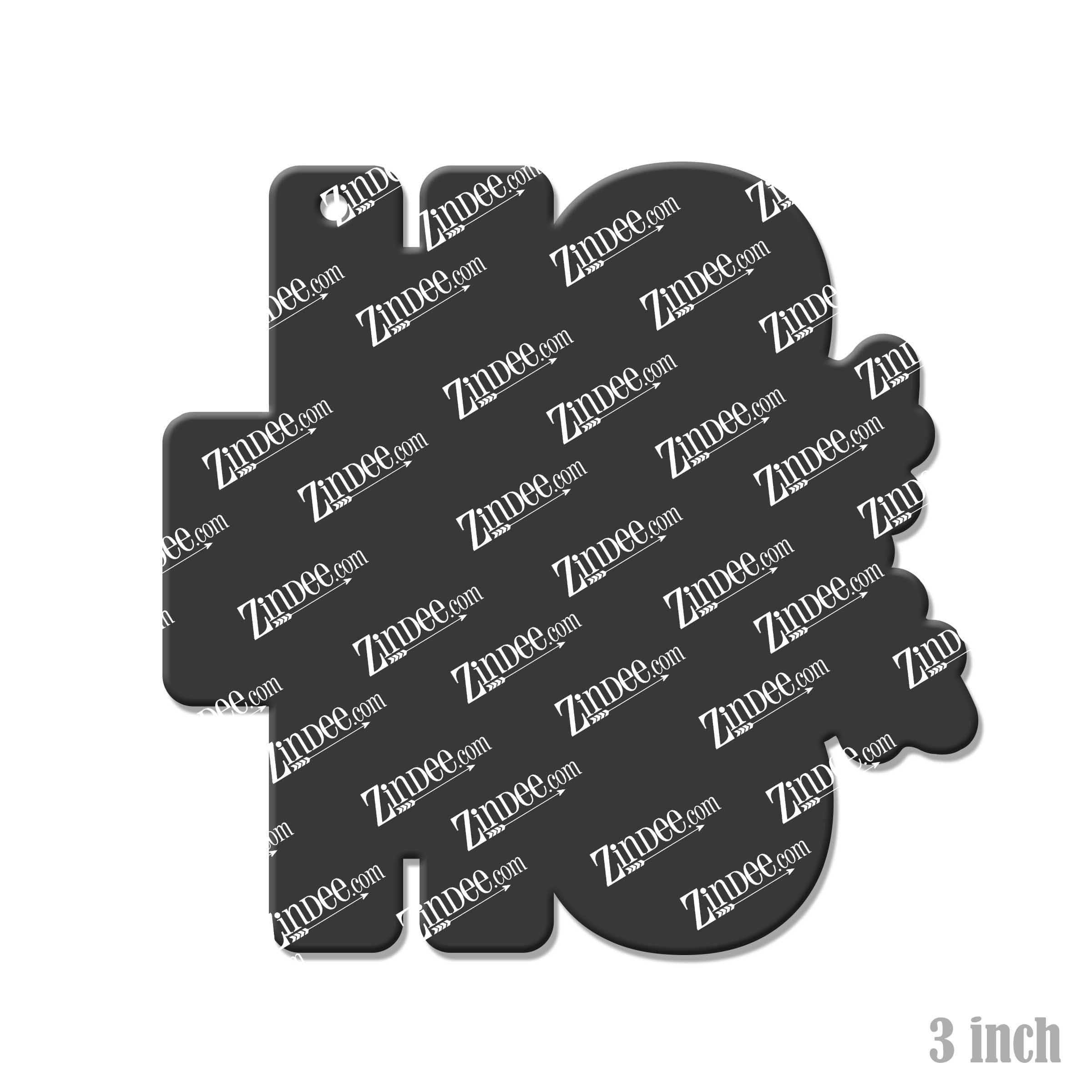 Hoho Acrylic Blank- Sticker- UV DTF (3 inch) - Image 2