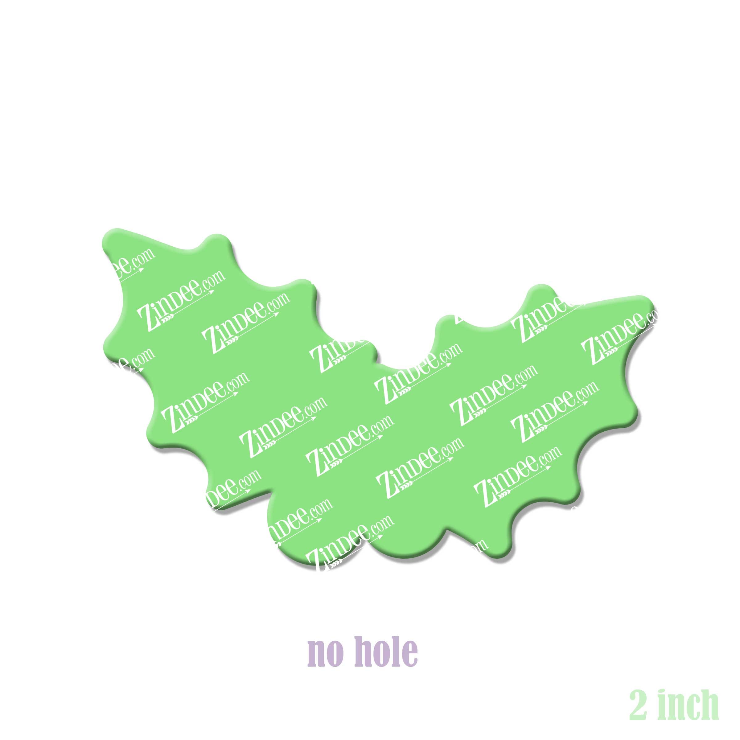 Alternative view of Holly Berry Acrylic Blank- Sticker- UV DTF (2 inch) NO HOLE