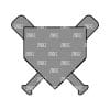 Home Plate with Bats – Acrylic Keychain Blank (3") | Optional Sticker or UV DTF