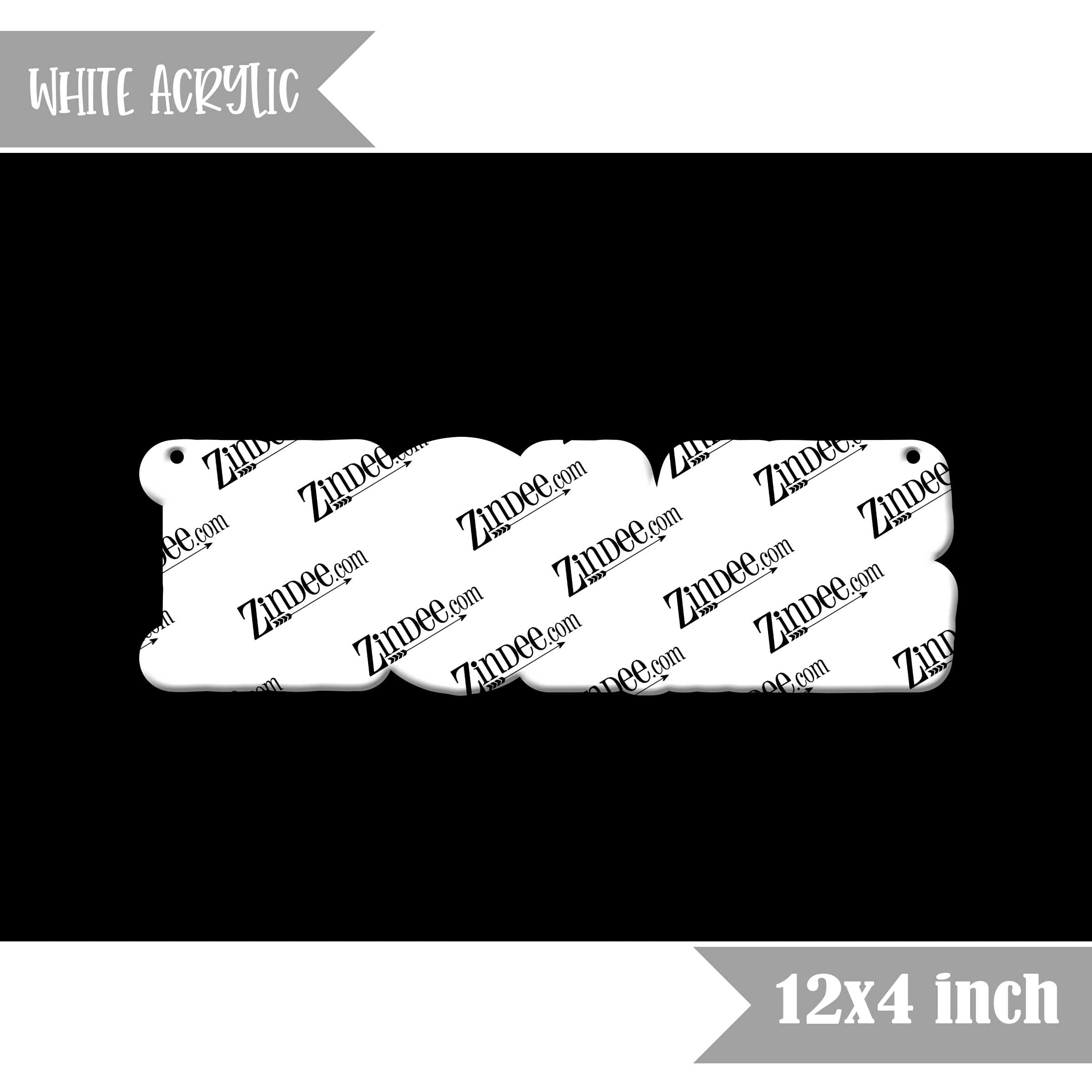 Home Sign Horizontal (White Acrylic)