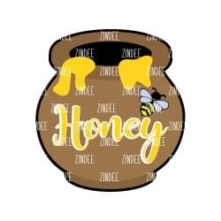 Honey Pot – Acrylic Badge Reel Blank (2") No Hole | Optional Sticker or UV DTF