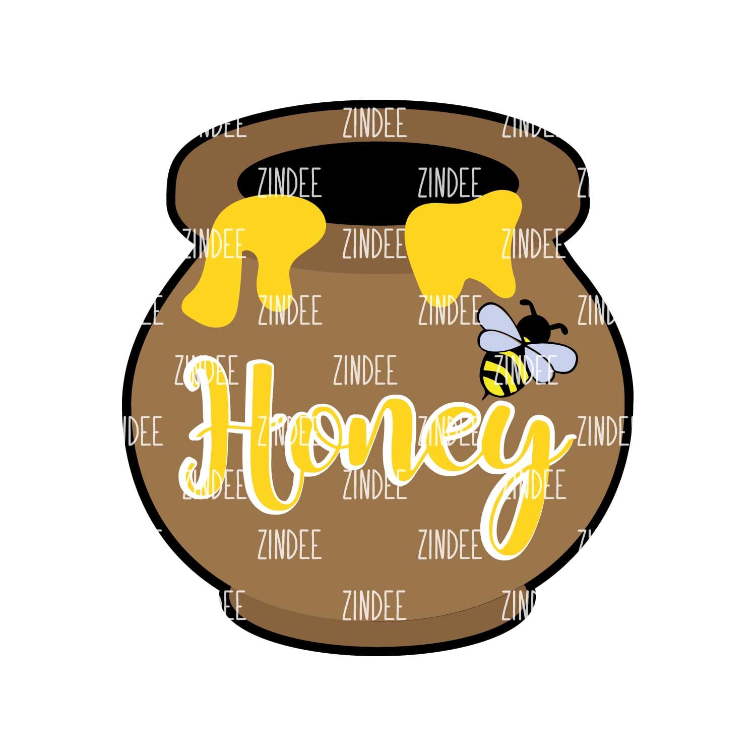 Alternative view of Honey Pot 2 inch (lightweight acrylic) NO HOLE