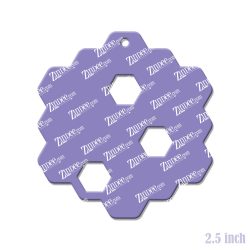 Alternative view of Honeycomb Acrylic Blank- Sticker- UV DTF (2.5 inch)