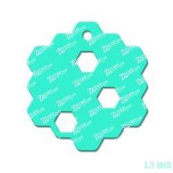 Alternative view of Honeycomb Acrylic Blank- Sticker- UV DTF (1.5 inch)