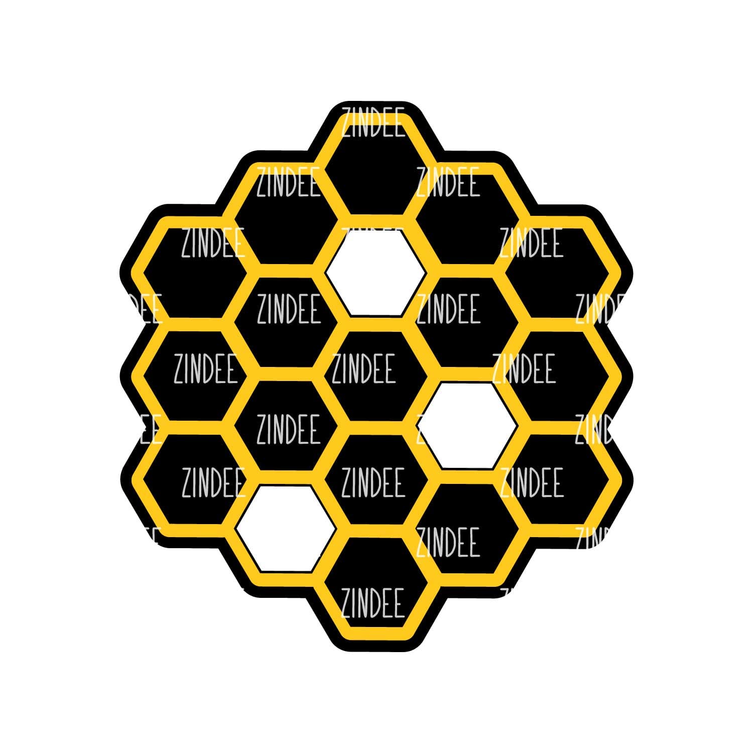 Honeycomb Acrylic Blank- Sticker- UV DTF (3 inch)