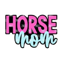 Alternative view of Horse Mom acrylic blank (3 inch)