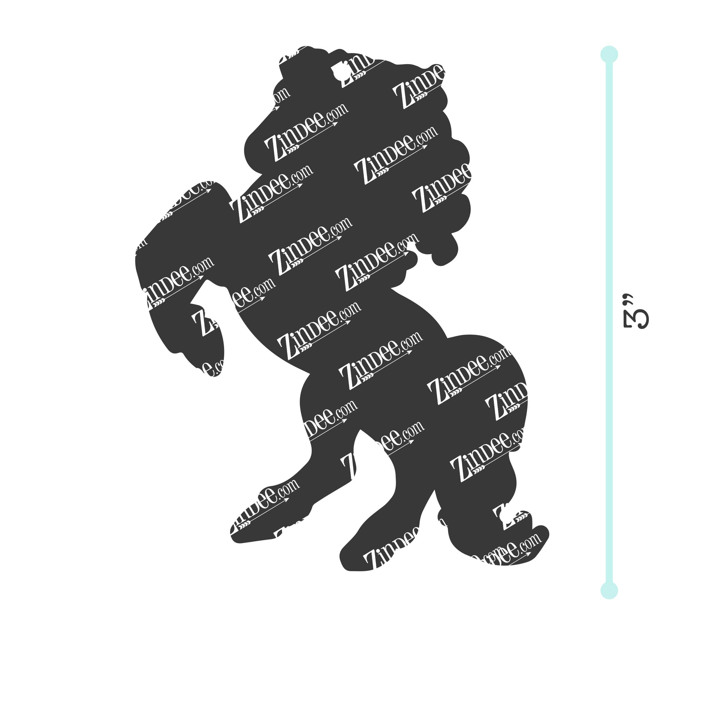 Horse (Mustang) acrylic blank (3 inch)