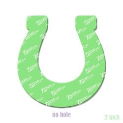 Alternative view of Horseshoe – Acrylic Badge Reel Blank (2") No Hole | Optional Sticker or UV DTF
