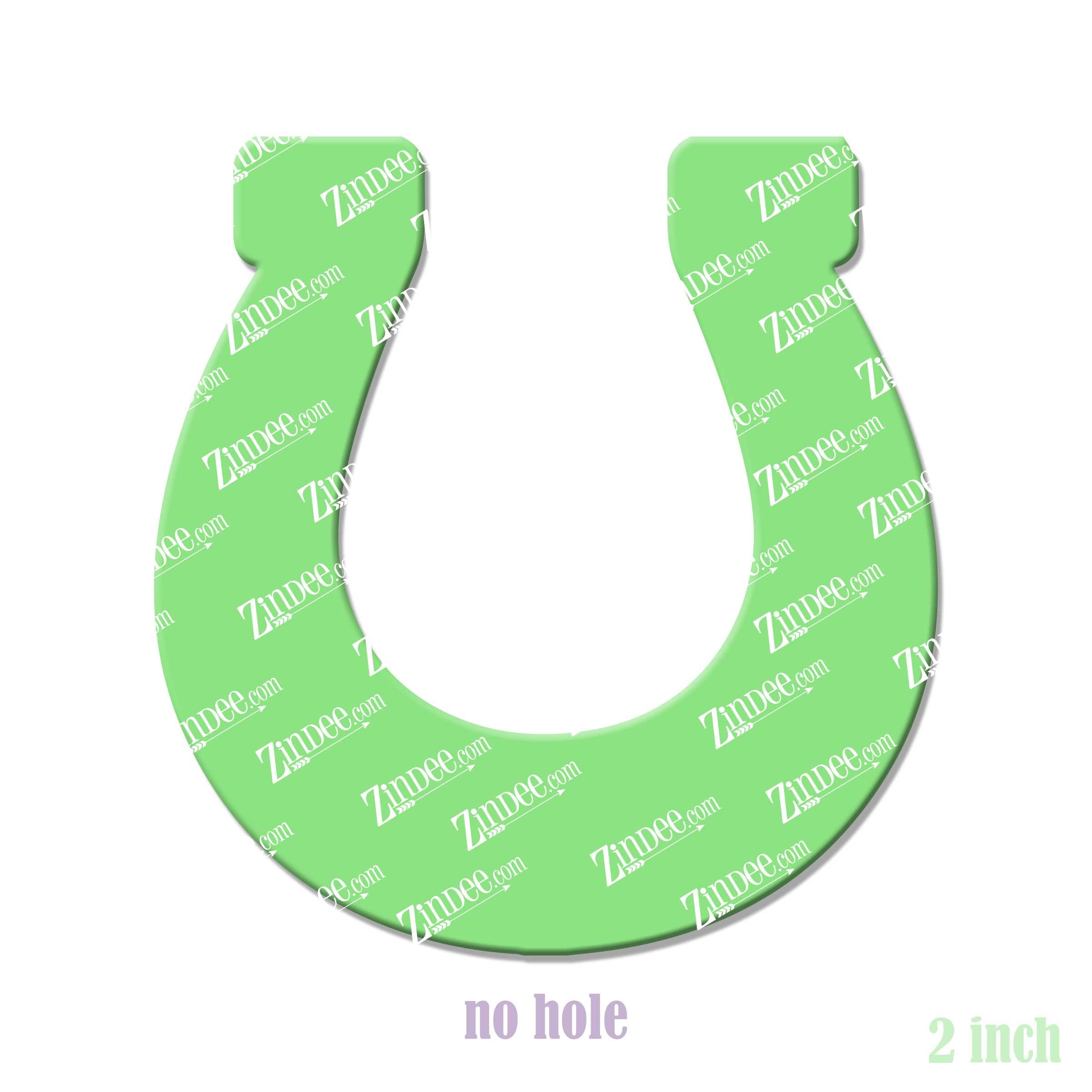 Alternative view of Horseshoe Acrylic Blank- Sticker- UV DTF (2 inch) NO HOLE