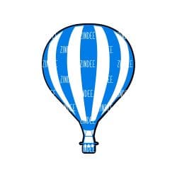 Alternative view of Hot Air Balloon acrylic blank (1.5 inch)