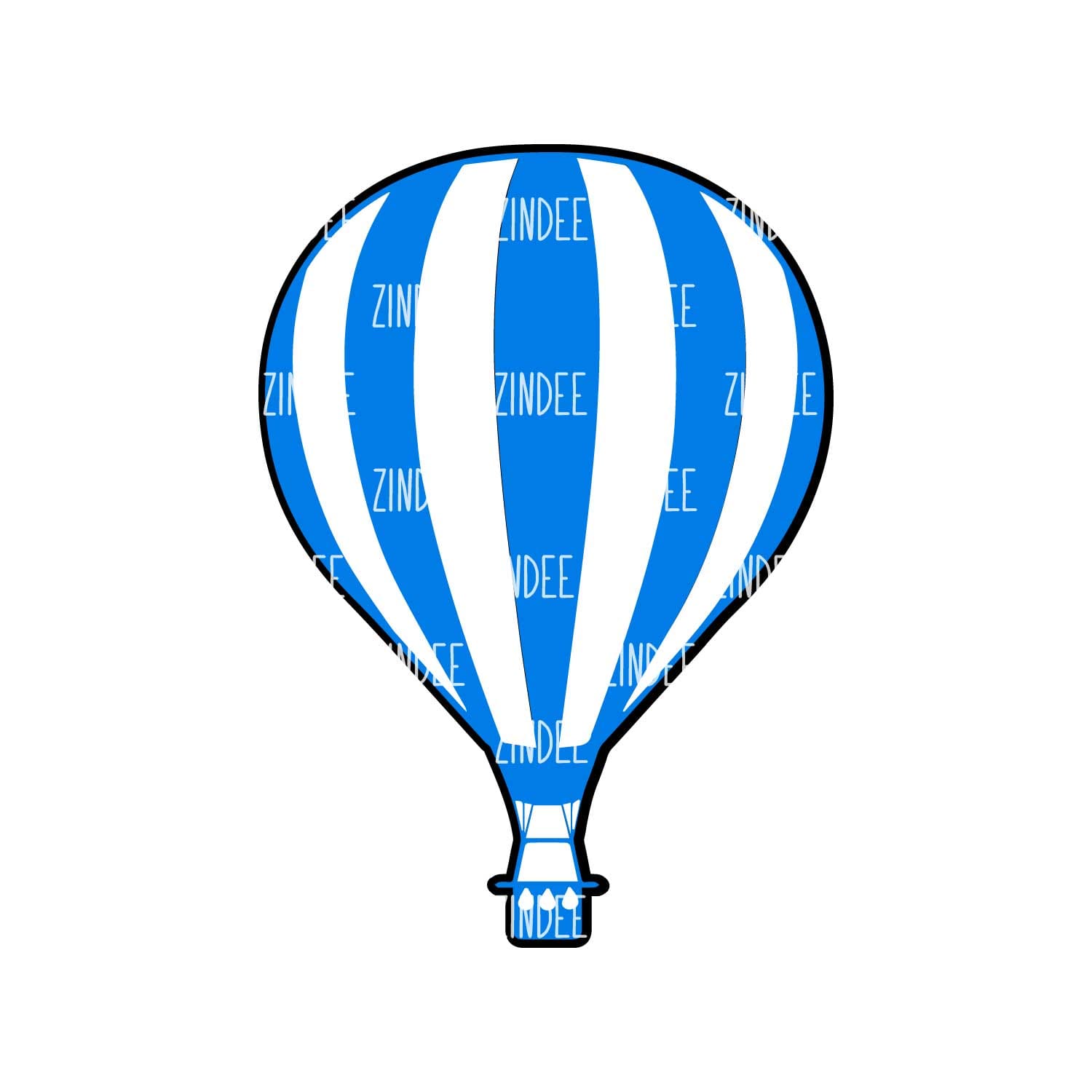 Hot Air Balloon acrylic blank (1.5 inch) - Image 2