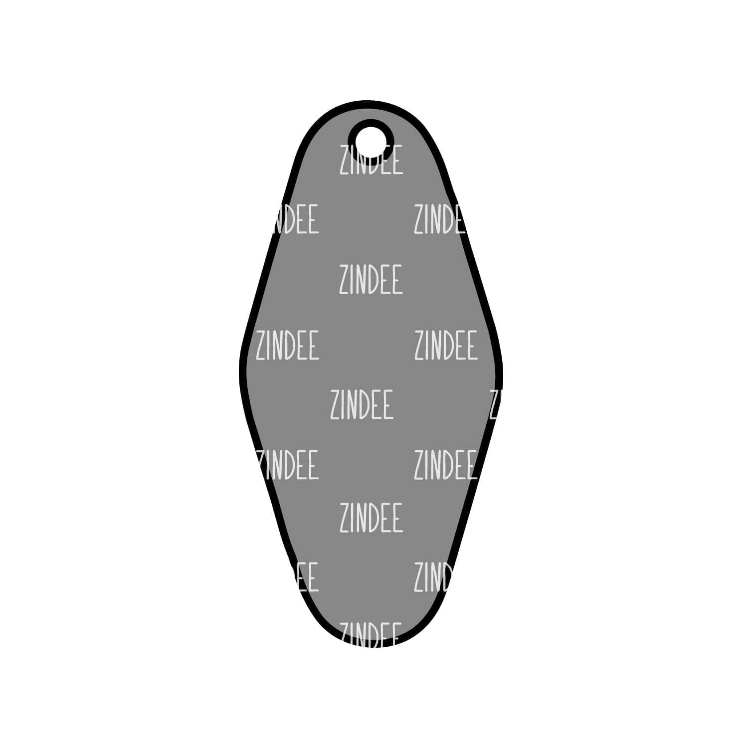 Hotel Key Fob Acrylic Blank- Sticker- UV DTF (3 inch)