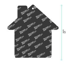 Alternative view of House – Acrylic Keychain Blank (3") | Optional Sticker or UV DTF