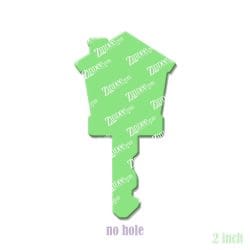 Alternative view of House Key – Acrylic Badge Reel Blank (2") No Hole | Optional Sticker or UV DTF