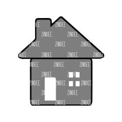 House – Acrylic Badge Reel Blank (2") No Hole | Optional Sticker or UV DTF