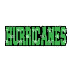 Alternative view of Hurricanes (word) acrylic blank (3 inch)