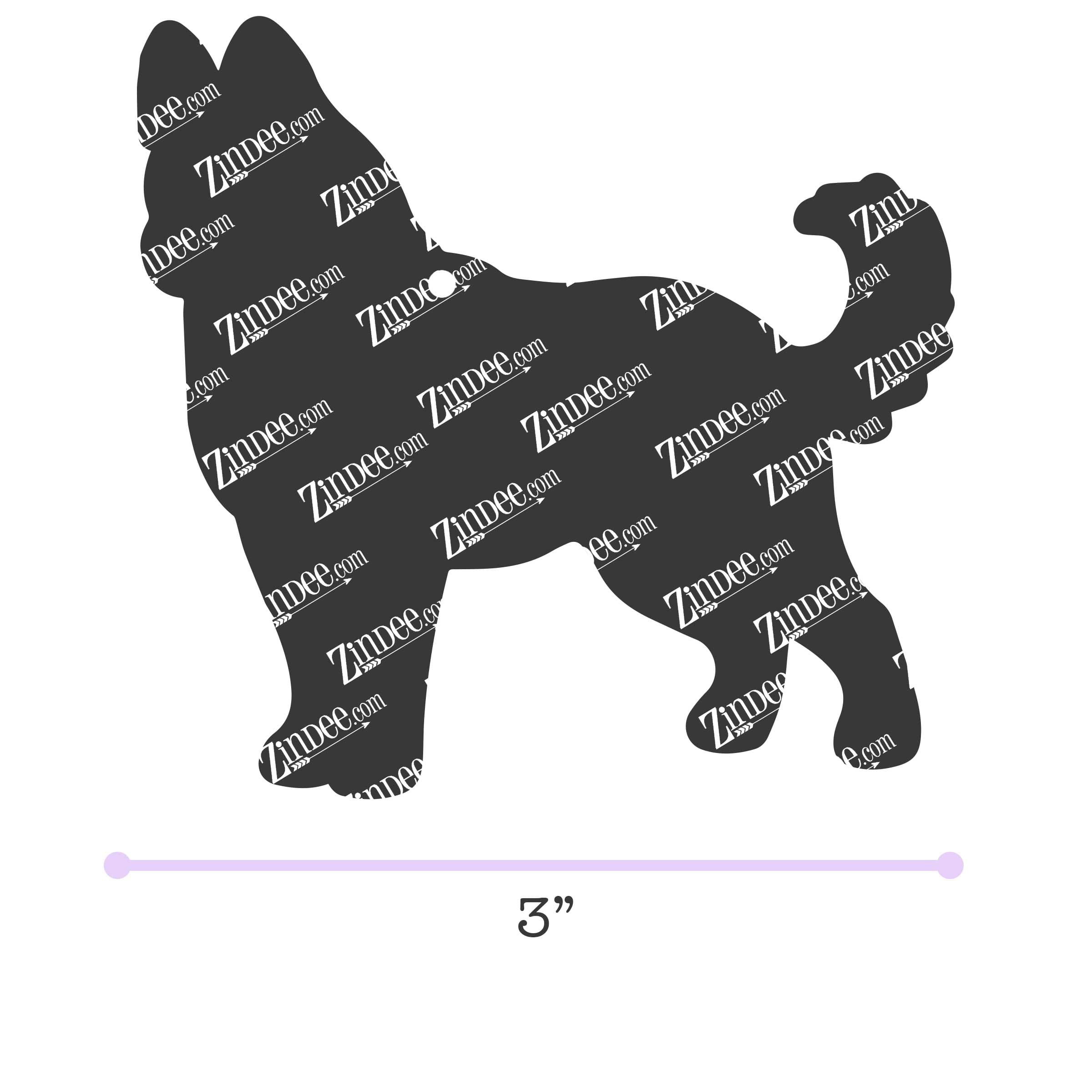 Husky acrylic blank (3 inch)