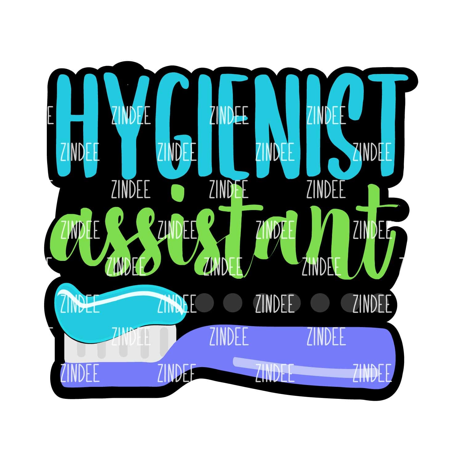 Hygienist Assistant Acrylic Blank- Sticker- UV DTF (2 inch) NO HOLE