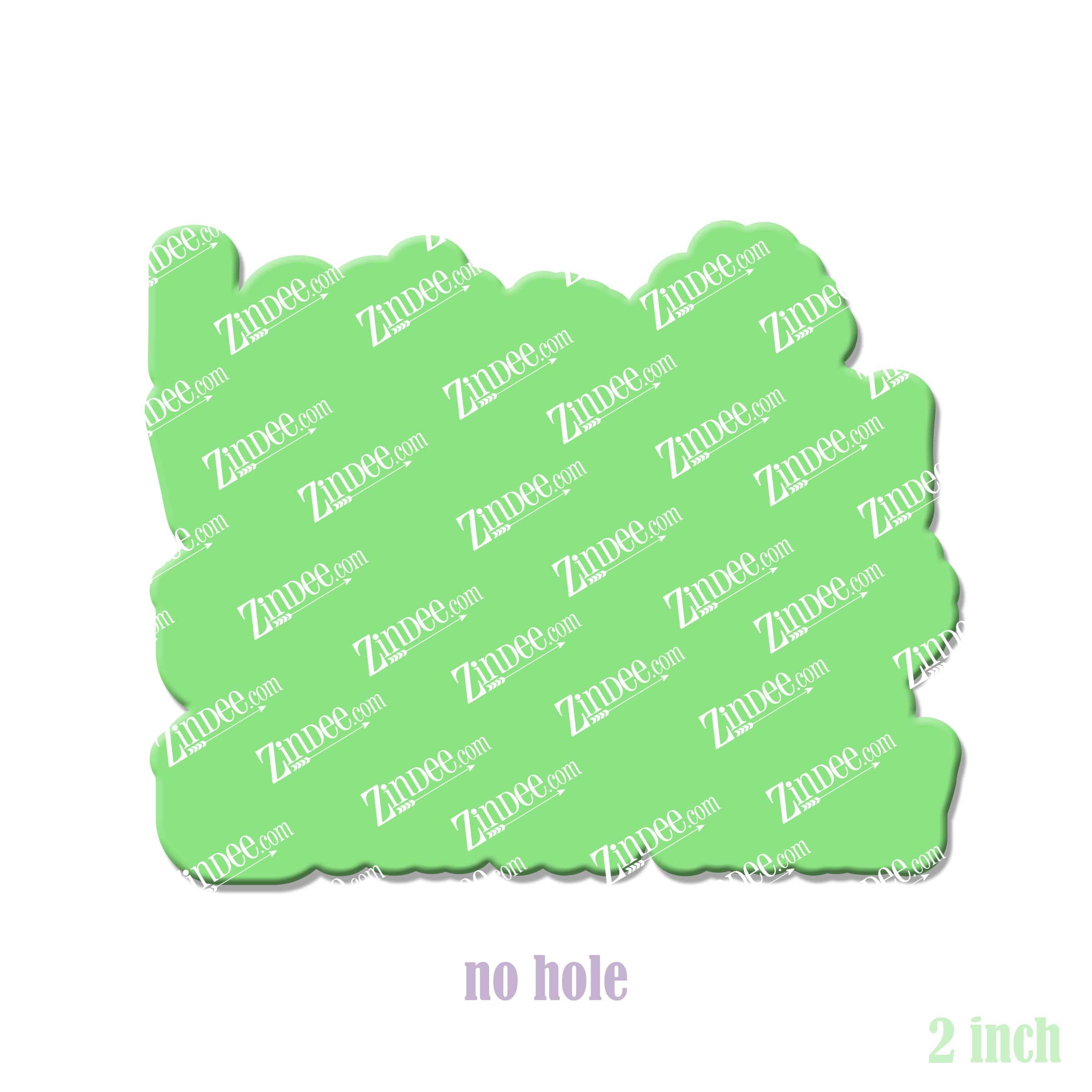 I Got Vaccinated acrylic blank (2 inch) NO HOLE (10 PIECE MINIMUM)