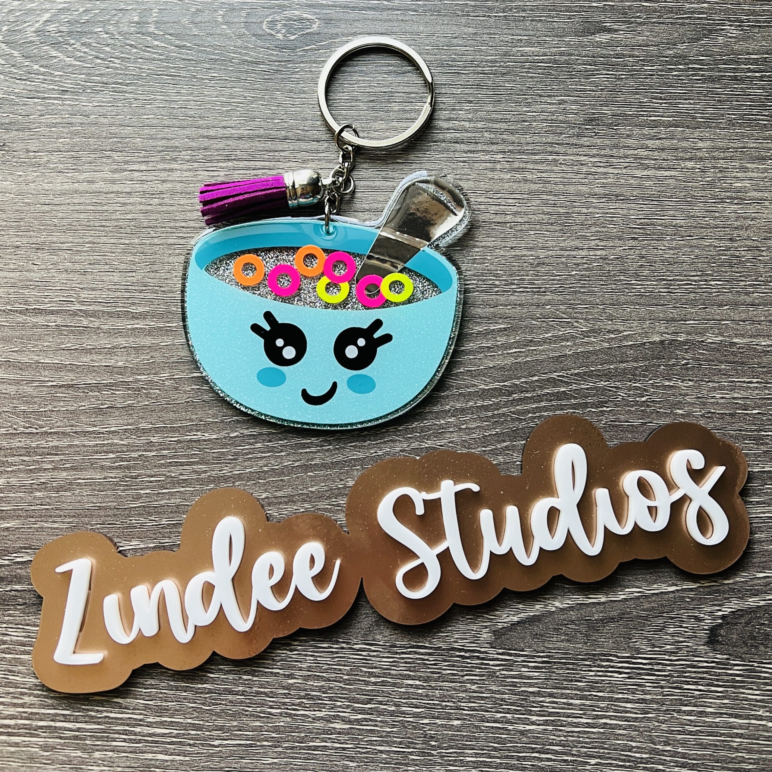 Acrylic Watermark 3D Script Bubble Style (acrylic sign) - Image 4