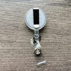 Transparent Badge Reel, BELT CLIP - Image 2