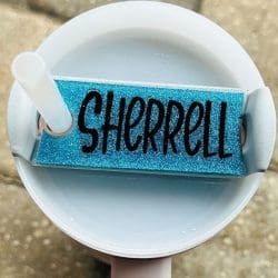 Alternative view of Full Tumbler Tag (Stanley 20/30 oz) WHITE acrylic