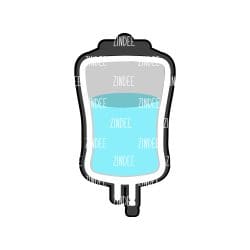 IV Bag Acrylic Blank- Sticker- UV DTF (1.5 inch) NO HOLE