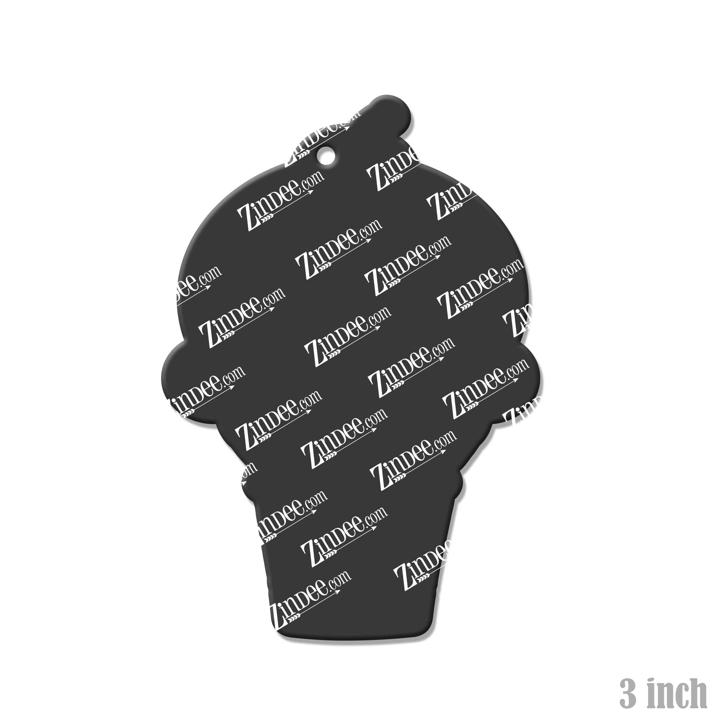 Ice Cream Cutie Acrylic Blank- Sticker- UV DTF (3 inch) - Image 2