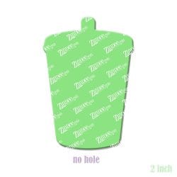 Alternative view of Iced Coffee – Acrylic Badge Reel Blank (2") No Hole | Optional Sticker or UV DTF