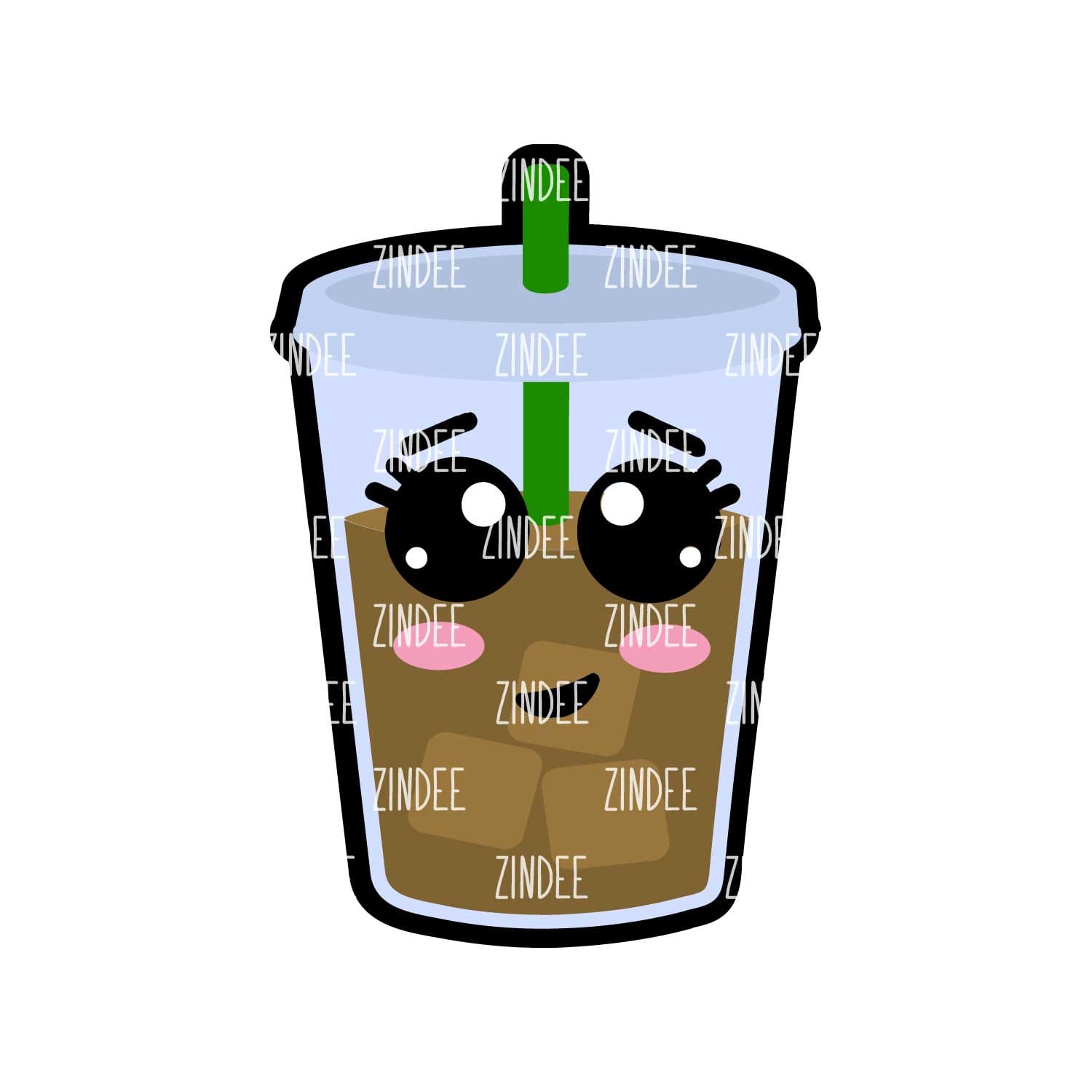 Iced Coffee 2 inch (lightweight acrylic) NO HOLE - Image 2