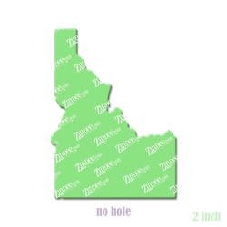 Alternative view of Idaho – Acrylic Badge Reel Blank (2") No Hole | Optional Sticker or UV DTF