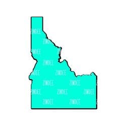Idaho – Acrylic Badge Reel Blank (2") No Hole | Optional Sticker or UV DTF
