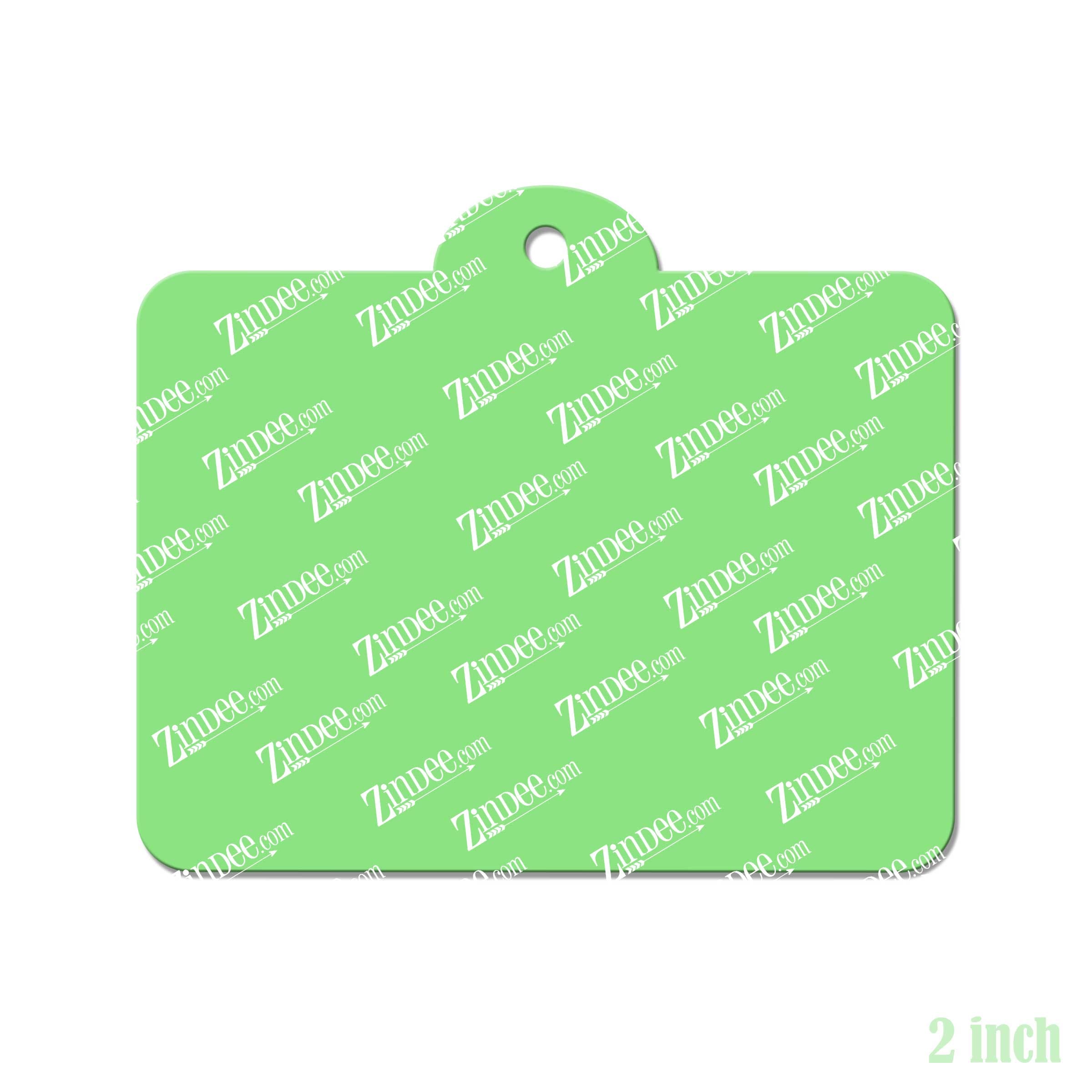 Alternative view of Identification Tag Acrylic Blank- Sticker- UV DTF (2 inch)