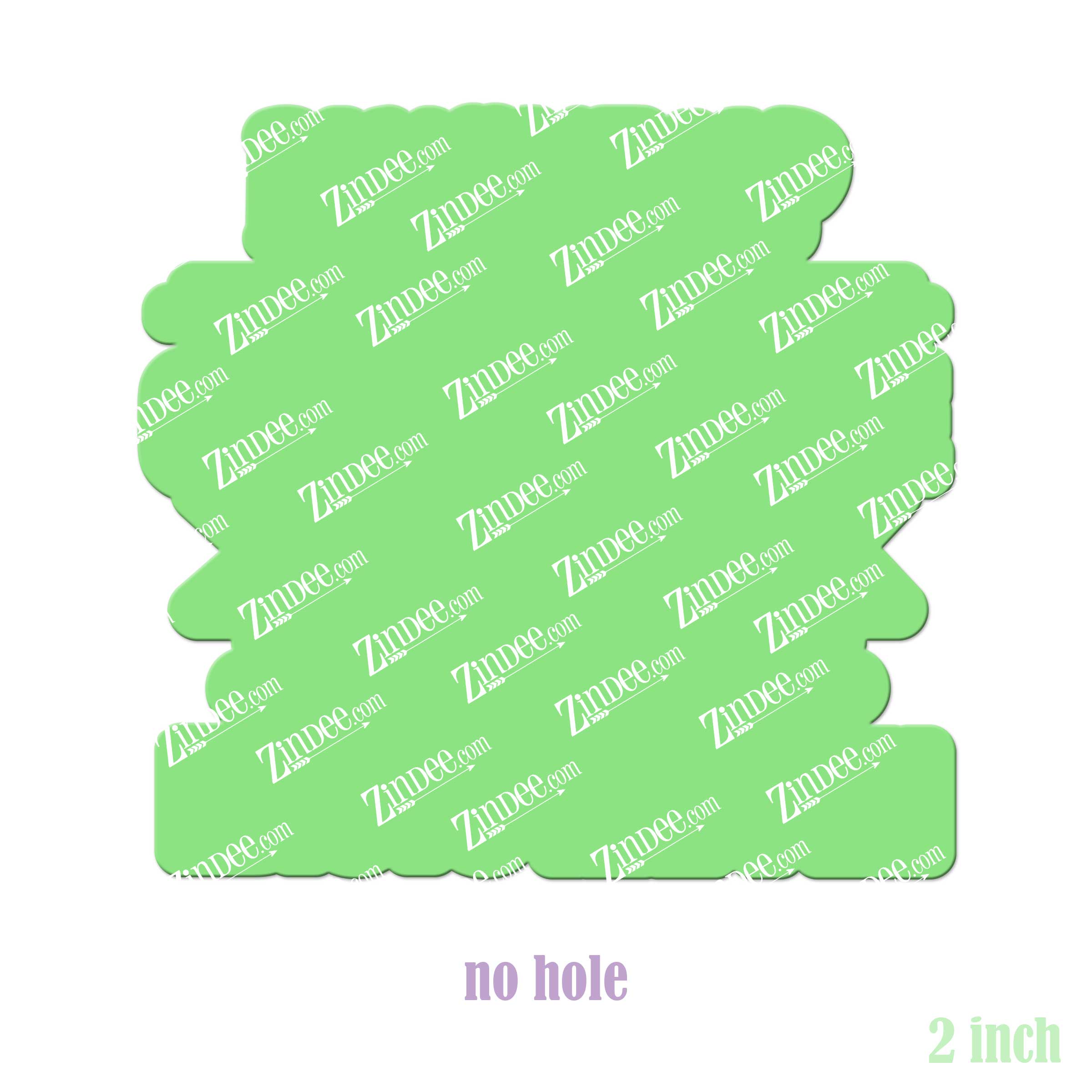 Alternative view of Idiots Happen Acrylic Blank- Sticker- UV DTF (2 inch) NO HOLE