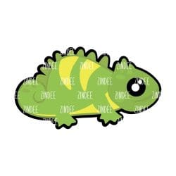Iguana – Acrylic Keychain Blank (3") | Optional Sticker or UV DTF