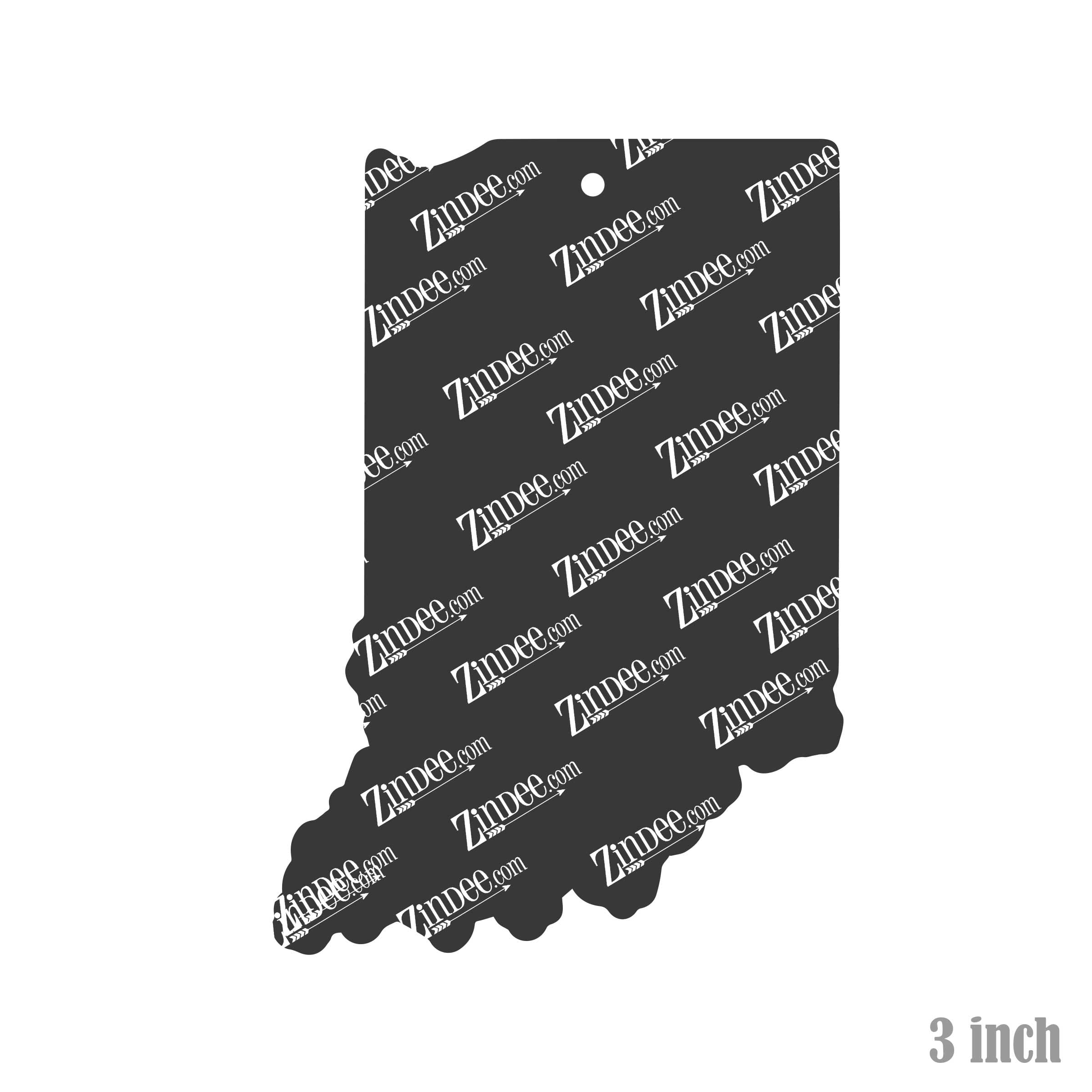 Alternative view of Indiana Acrylic Blank- Sticker- UV DTF (3 inch)